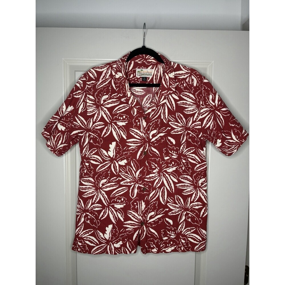Patagonia Pataloha Limited Edition Shirt in Tropical Drumfire Red Size Medium